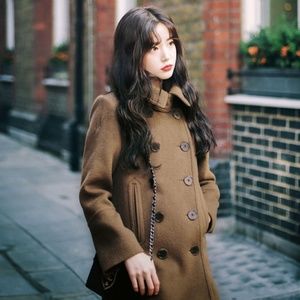 Double-Breasted Brown Coat